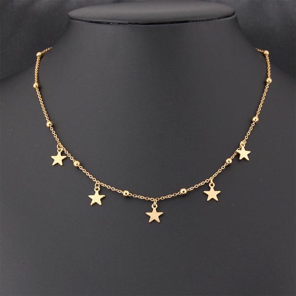 fashing non fade and rust stainless steel bead chain star gold necklace pendants women choker femme neck jewelry gifts 2021 pendant necklace, Silver
fashing non fade and rust stainless steel bead chain star gold necklace pendants women choker femme neck jewelry gifts 2021 pendant necklace, Silver
