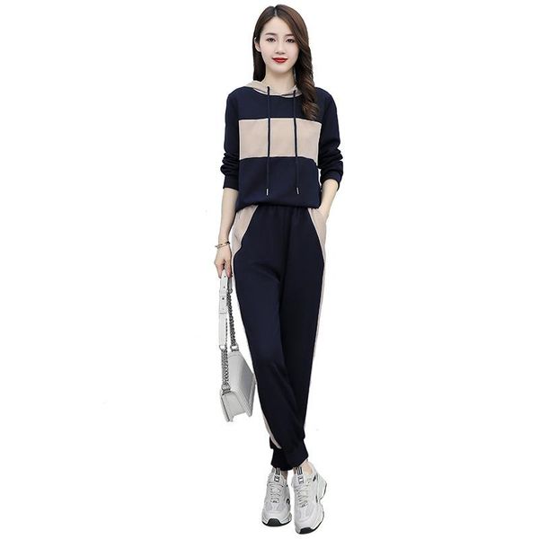women's two piece pants suits 2021 autumn stand collar casual sports long-sleeve suit, White
women's two piece pants suits 2021 autumn stand collar casual sports long-sleeve suit, White