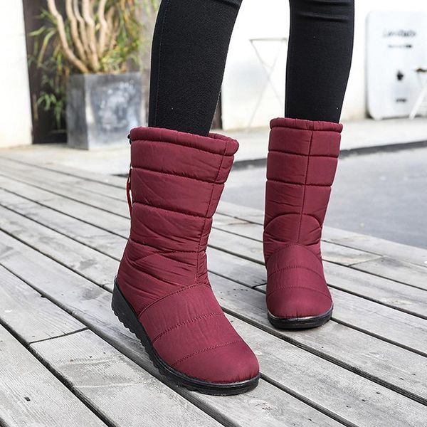 boots waterproof snow women winter warm plus size ladies shoes female mid calf casual slip on flat footwear, Black
boots waterproof snow women winter warm plus size ladies shoes female mid calf casual slip on flat footwear, Black