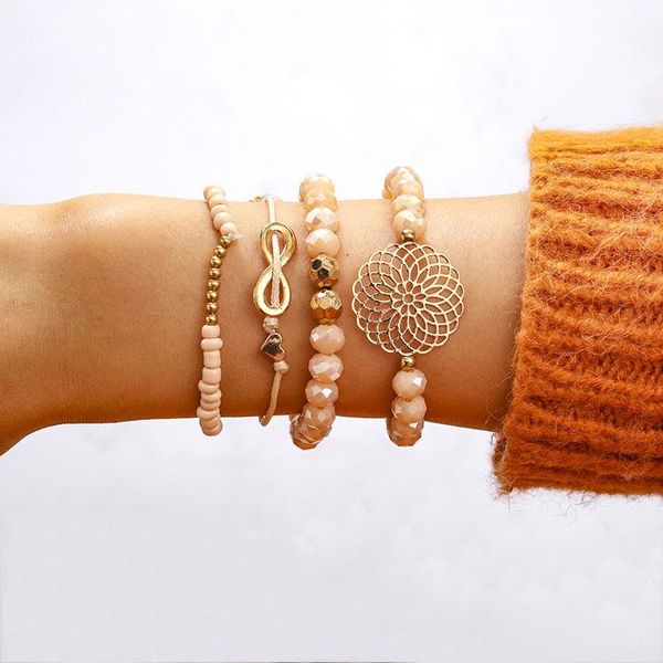 beaded, strands 4pcs/set bohemia beads bracelet hollow love heart bowknot bracelets for women boho jewelry sets friends gift, Black
beaded, strands 4pcs/set bohemia beads bracelet hollow love heart bowknot bracelets for women boho jewelry sets friends gift, Black
