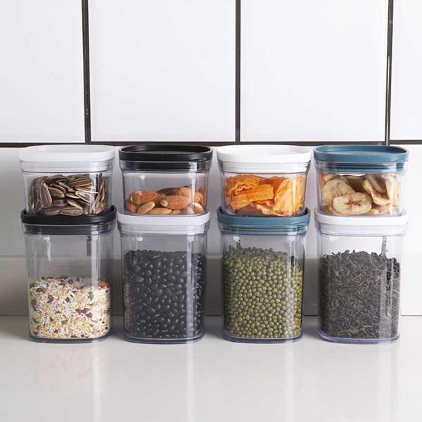 storage bottles & jars food box plastic clear container with lids kitchen tank refrigerator sealed dried grains
storage bottles & jars food box plastic clear container with lids kitchen tank refrigerator sealed dried grains