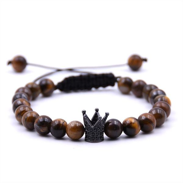 fashion jewelry natural stone micro inlays crown woven bracelet for women men good gift beaded, strands, Black
fashion jewelry natural stone micro inlays crown woven bracelet for women men good gift beaded, strands, Black