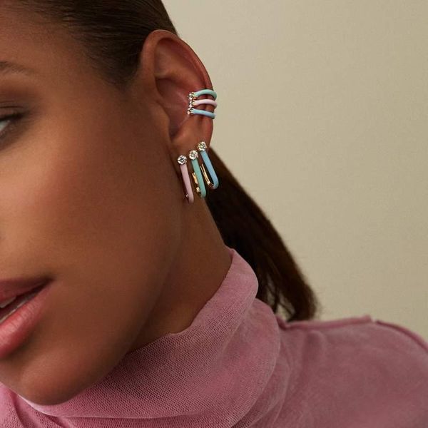 hoop & huggie 2021 summer fashion jewelry gold color 5a cz pastel enamel u shaped hoops earring wholesale, Golden;silver
hoop & huggie 2021 summer fashion jewelry gold color 5a cz pastel enamel u shaped hoops earring wholesale, Golden;silver
