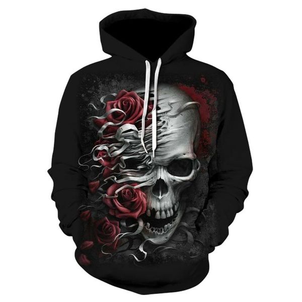 men's hoodies & sweatshirts hoodie sweatshirt long sleeve casual hooded pullover 3d skull print st, Black
men's hoodies & sweatshirts hoodie sweatshirt long sleeve casual hooded pullover 3d skull print st, Black