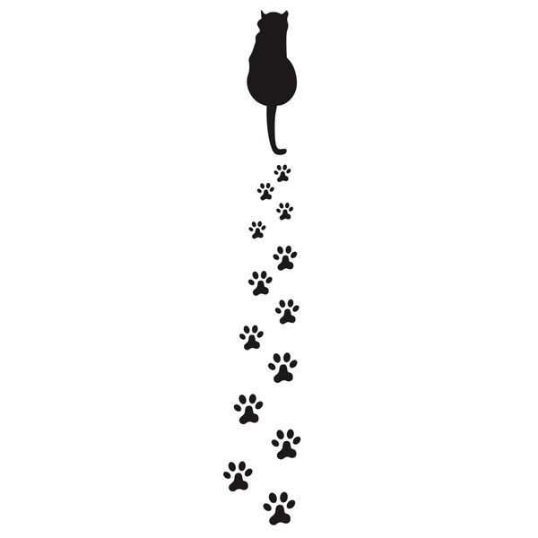 130.*14.5cm Cartoon Cat car Sticker Footprint Modeling Funny Cat Car Sticker Applique Movable Decorative Car Accessories, Color
130.*14.5cm Cartoon Cat car Sticker Footprint Modeling Funny Cat Car Sticker Applique Movable Decorative Car Accessories, Color