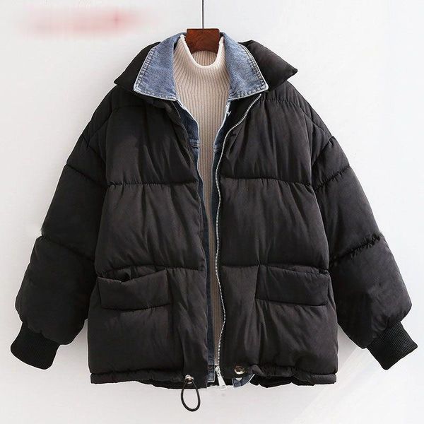 zoulv women warm down cotton parka thicken jacket plus size denim 2021 winter stitching bread coat women's & parkas, Black
zoulv women warm down cotton parka thicken jacket plus size denim 2021 winter stitching bread coat women's & parkas, Black