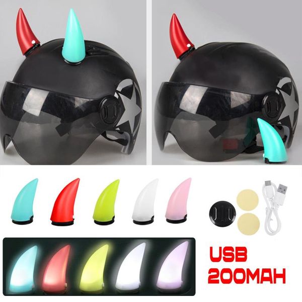 motorcycle helmets 1pcs led type-c helmet corner motocross full face off road devil horn decoration plastic abs accessories
motorcycle helmets 1pcs led type-c helmet corner motocross full face off road devil horn decoration plastic abs accessories