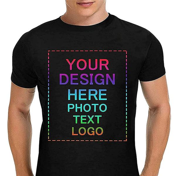 men's t-shirts 2021 cotton custom t-shirt summer promotion design your own add image po text logo short sleeve top, White;black 
men's t-shirts 2021 cotton custom t-shirt summer promotion design your own add image po text logo short sleeve top, White;black