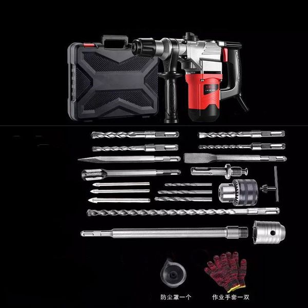 professiona electric drills hammer, pick, multi-function high-power impact drill, dual-purpose industrial household power
professiona electric drills hammer, pick, multi-function high-power impact drill, dual-purpose industrial household power