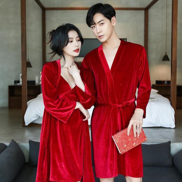 women's sleepwear bridegroom bride wedding robe pajamas sets 2pcs print letter couple dressing gown velour nightwear autumn home wear, Black;red
women's sleepwear bridegroom bride wedding robe pajamas sets 2pcs print letter couple dressing gown velour nightwear autumn home wear, Black;red