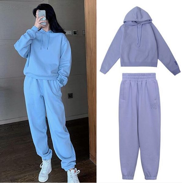 tracksuits 103381 autumn winter fleece warm hooded blue sweatshirts letter foam print long sleeve women sports casual pants set a2, Gray
tracksuits 103381 autumn winter fleece warm hooded blue sweatshirts letter foam print long sleeve women sports casual pants set a2, Gray