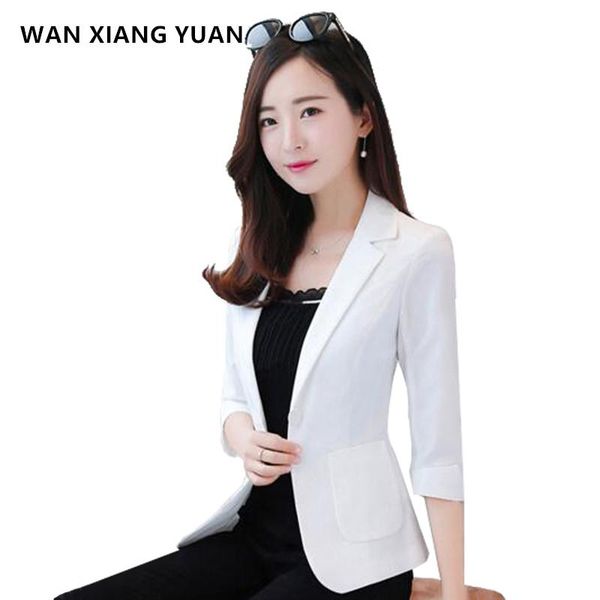 women's suits & blazers wan xiang yuan women and jackets 2021 autumn half sleeve thin slim outwear blue suit jacket female office 119, White;black
women's suits & blazers wan xiang yuan women and jackets 2021 autumn half sleeve thin slim outwear blue suit jacket female office 119, White;black