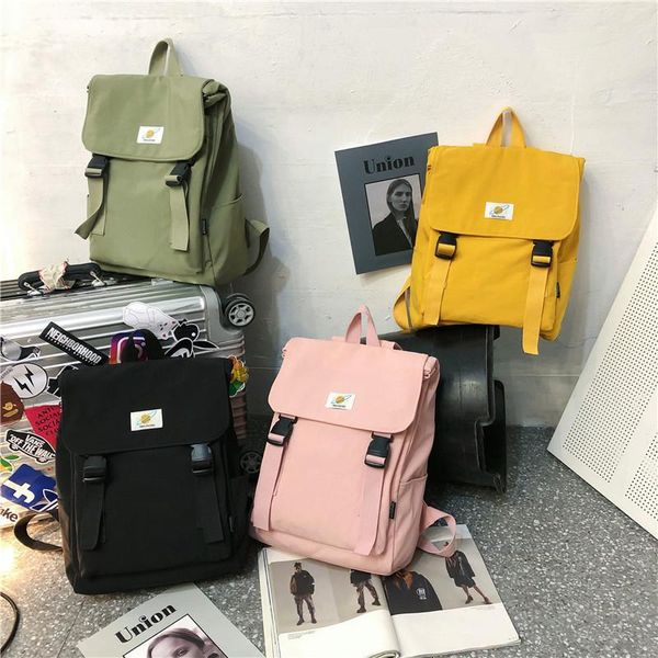 backpack trend mortise lock harajuku canvas student schoolbag literary style boys and girls all-match solid color
backpack trend mortise lock harajuku canvas student schoolbag literary style boys and girls all-match solid color