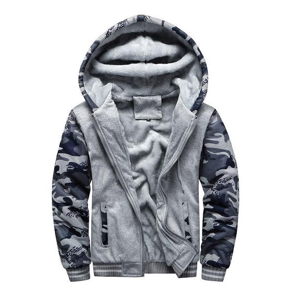 men's hoodies & sweatshirts camouflage winter thick warm fleece zipper men hooded coat sportwear male streetwear jacket plus velvet, Black
men's hoodies & sweatshirts camouflage winter thick warm fleece zipper men hooded coat sportwear male streetwear jacket plus velvet, Black