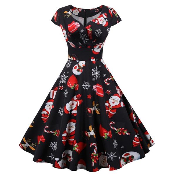 casual dresses womens christmas snowflake printed slim fit v-neck skater a-line short sleeve ball gown party vestido, Black;gray
casual dresses womens christmas snowflake printed slim fit v-neck skater a-line short sleeve ball gown party vestido, Black;gray
