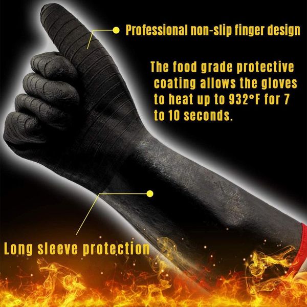disposable gloves 1pc bbq 14/18 inches for handling heat food right on your fryer strong glove waterproof fireproof antie professional
disposable gloves 1pc bbq 14/18 inches for handling heat food right on your fryer strong glove waterproof fireproof antie professional