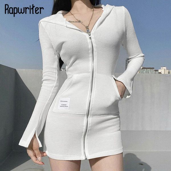 casual dresses rapwriter mini dress fashion zipper short chic hooded autumn knitted bodycon pencil korean streetwear, Black;gray
casual dresses rapwriter mini dress fashion zipper short chic hooded autumn knitted bodycon pencil korean streetwear, Black;gray