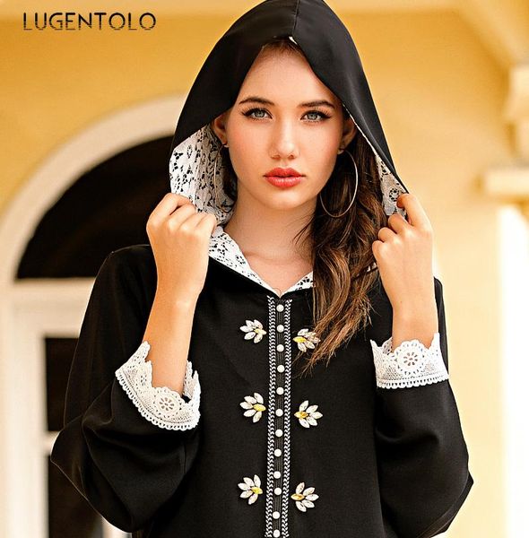 casual dresses lugentolo women vintage dress lace hooded beaded rhinestone moroccan fashion muslim lady elegant black straight maxi, Black;gray
casual dresses lugentolo women vintage dress lace hooded beaded rhinestone moroccan fashion muslim lady elegant black straight maxi, Black;gray