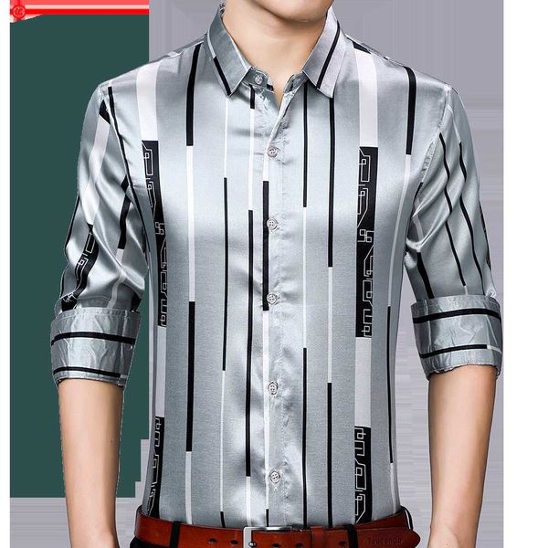brand long sleeve men social shirt streetwear casual striped shirts dress mens slim regular fit clothes fashions 90307 210809, White;black
brand long sleeve men social shirt streetwear casual striped shirts dress mens slim regular fit clothes fashions 90307 210809, White;black