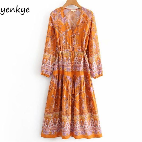 holiday summer dress women vintage floral print v neck female long sleeve drawstring waist a-line casual 210514, Black;gray
holiday summer dress women vintage floral print v neck female long sleeve drawstring waist a-line casual 210514, Black;gray