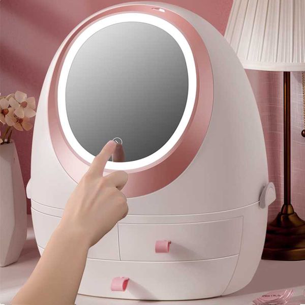 rechargeable makeup organizer with rotating mirror led light luxury portable cosmetics storage box rangement maquillage boxes & bins
rechargeable makeup organizer with rotating mirror led light luxury portable cosmetics storage box rangement maquillage boxes & bins