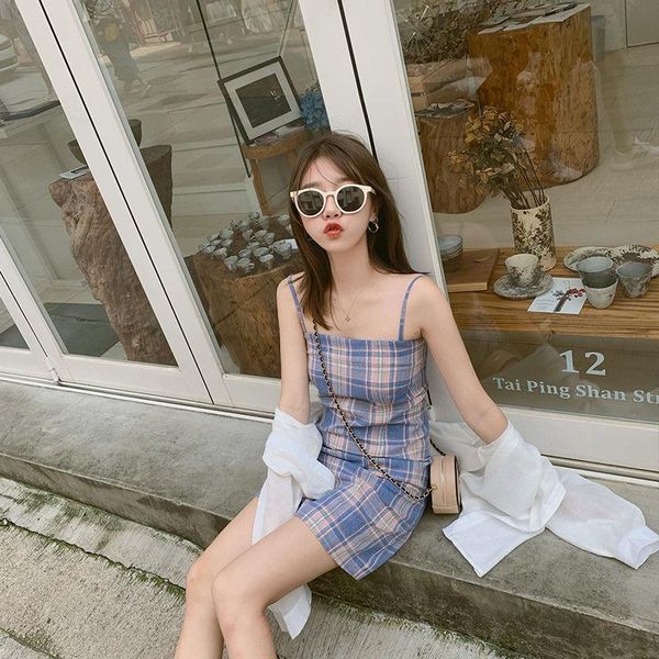 casual dresses bodycon bandage slip sleeveless women's mini short elegant korean plaid backless summer light dress bag hip, Black;gray
casual dresses bodycon bandage slip sleeveless women's mini short elegant korean plaid backless summer light dress bag hip, Black;gray