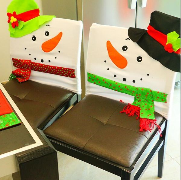 cute snowman chair back covers christmas decoration party table gift dinner decor sashes
cute snowman chair back covers christmas decoration party table gift dinner decor sashes