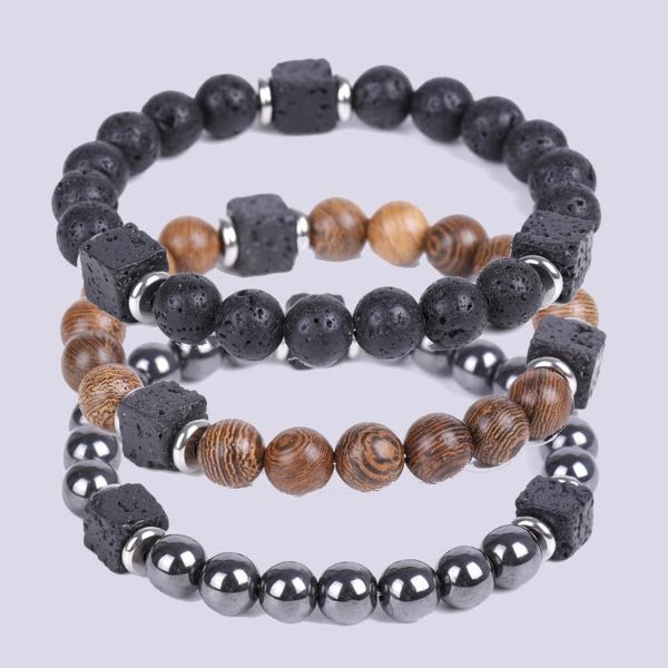 beaded, strands natural stone bracelet for men rock square black lava charm wood wooden steel beads stretch hematite bracelets energy healin
beaded, strands natural stone bracelet for men rock square black lava charm wood wooden steel beads stretch hematite bracelets energy healin