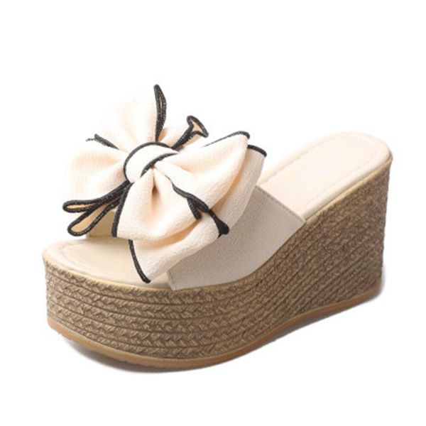 slippers fashion platform wedges women summer luxury peep toes high heel sandals sweet cute girl butterfly-knot beach slides, Black
slippers fashion platform wedges women summer luxury peep toes high heel sandals sweet cute girl butterfly-knot beach slides, Black