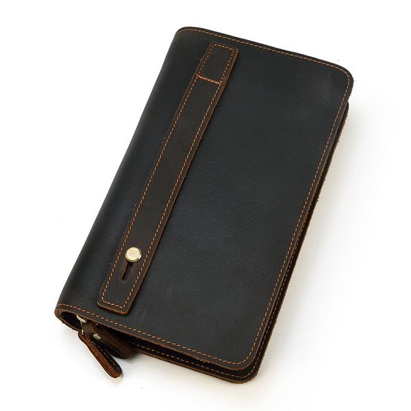 fashion male clutch wallet hand purse for men genuine leather bag with wrist belt big roomy cash card wallets, Red;black
fashion male clutch wallet hand purse for men genuine leather bag with wrist belt big roomy cash card wallets, Red;black