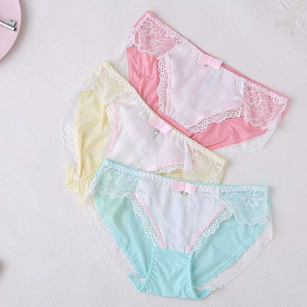 women's panties japan and south korea translucent stitching triangle underwear girls low waist ice silk comfortable seamless breathable, Black;pink
women's panties japan and south korea translucent stitching triangle underwear girls low waist ice silk comfortable seamless breathable, Black;pink