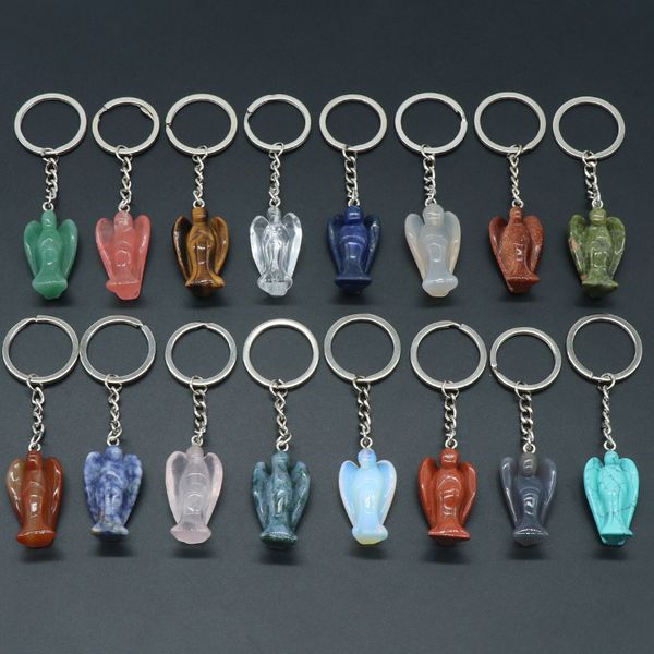 healing reiki chakra carved angel natural stone key rings pendant keychain crystal chakras quartz chains jewelry accessories5340029, Slivery;golden
healing reiki chakra carved angel natural stone key rings pendant keychain crystal chakras quartz chains jewelry accessories5340029, Slivery;golden