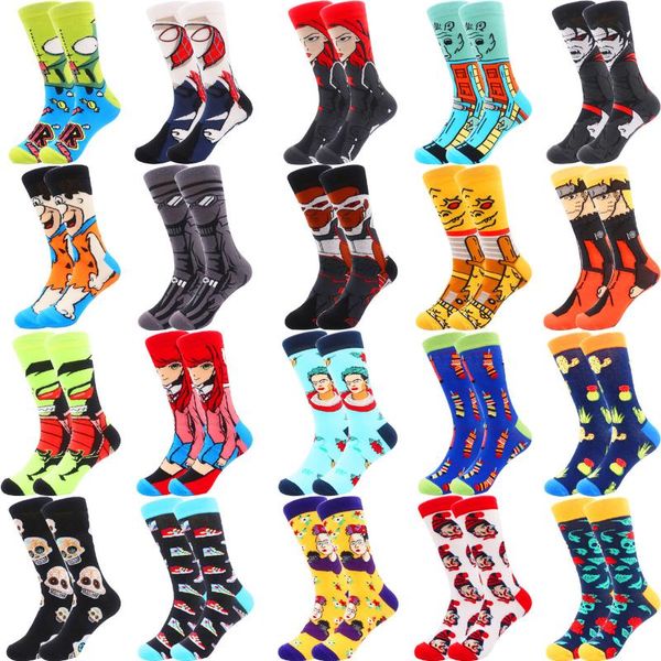 men's socks chic jacuard breathable combed cotton women men cartoon flowel graffiti tide sock streetwear casual skateboard sox, Black
men's socks chic jacuard breathable combed cotton women men cartoon flowel graffiti tide sock streetwear casual skateboard sox, Black