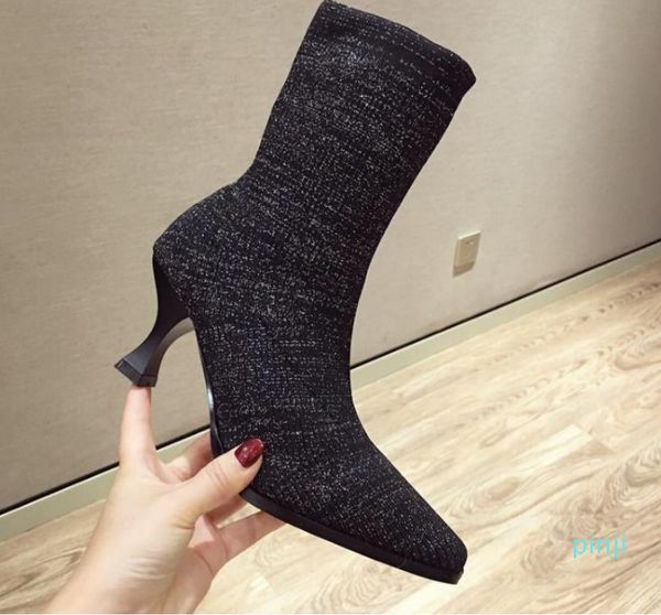 european and american style fashion shoes women ankle boots whint pointed was thin fine heel shoe shallow mouth women l7122, Black
european and american style fashion shoes women ankle boots whint pointed was thin fine heel shoe shallow mouth women l7122, Black
