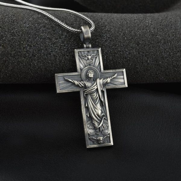 pendant necklaces christian jesus religion catholic style men retro necklace jewelry goth initial 2021, Silver
pendant necklaces christian jesus religion catholic style men retro necklace jewelry goth initial 2021, Silver