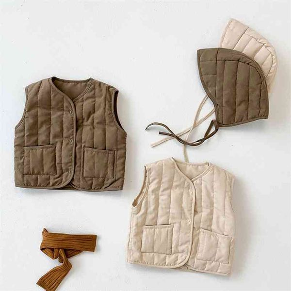 autumn winter baby boys girls pure color waistcoat coat children clothing sleeveless vest + hat kids thicken 210521, Camo
autumn winter baby boys girls pure color waistcoat coat children clothing sleeveless vest + hat kids thicken 210521, Camo