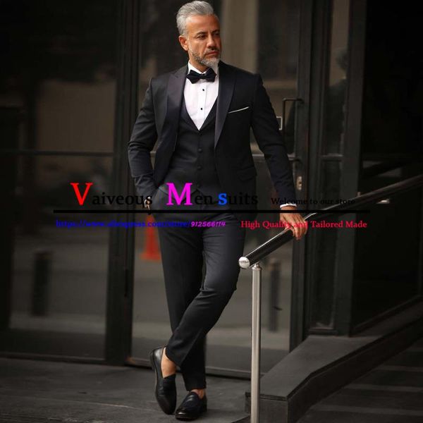 men's suits & blazers men costume homme tailor-made vest pants 3 pieces set wedding dress groom wear formal business work tuxedos, White;black
men's suits & blazers men costume homme tailor-made vest pants 3 pieces set wedding dress groom wear formal business work tuxedos, White;black