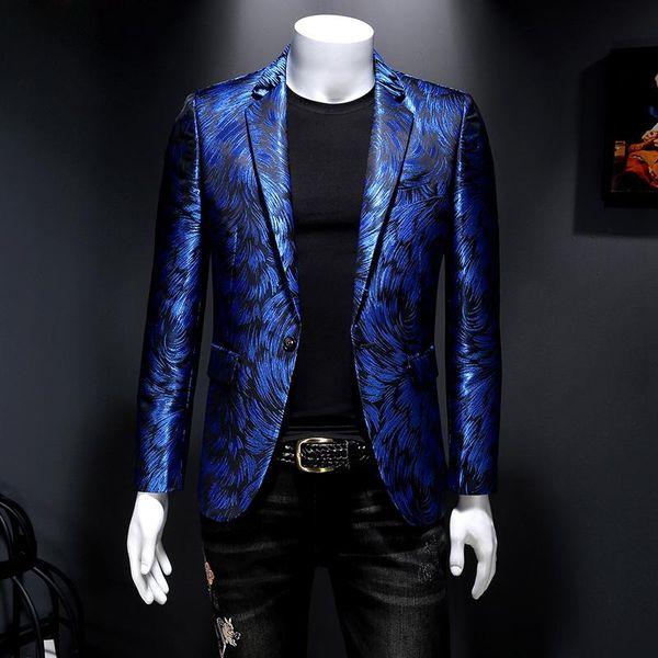 men's suits & blazers luxury fashion blazer hombre stage outfit performance metal gold yarn casual suit bleazer men terno mascu, White;black
men's suits & blazers luxury fashion blazer hombre stage outfit performance metal gold yarn casual suit bleazer men terno mascu, White;black