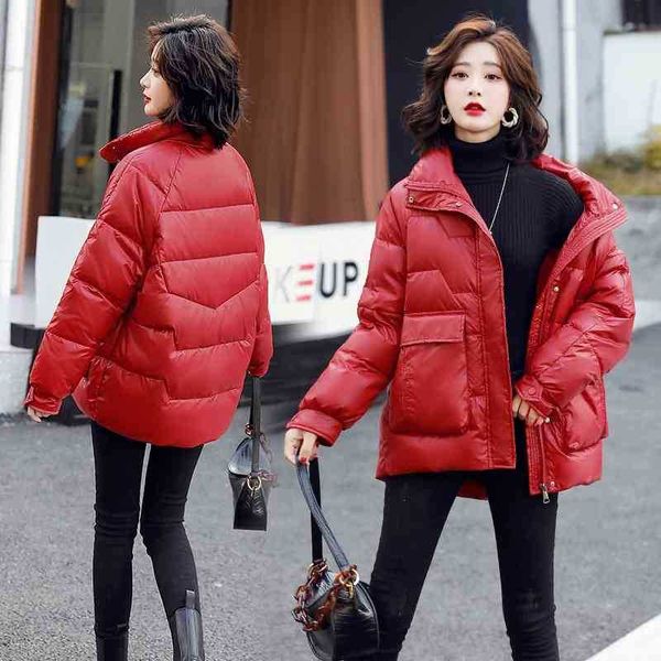 white duck straight tube winter new simple and fashionable temperament trend stand collar large pocket down jacket, Black
white duck straight tube winter new simple and fashionable temperament trend stand collar large pocket down jacket, Black