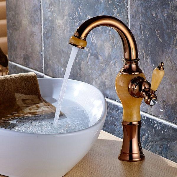 bathroom sink faucets jade and brass faucet rose gold finished basin faucet,luxury tap mixer water
bathroom sink faucets jade and brass faucet rose gold finished basin faucet,luxury tap mixer water