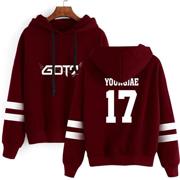 women's hoodies & sweatshirts kpop got7 hoodie sweatshirt exclusive style long sleeve women fashion casual female fans cap s-2xl, Black
women's hoodies & sweatshirts kpop got7 hoodie sweatshirt exclusive style long sleeve women fashion casual female fans cap s-2xl, Black