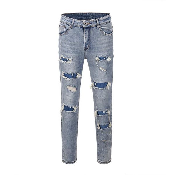 men's jeans european high street style vintage washed blue moustache effect straight slim-fit skinny pants denim
men's jeans european high street style vintage washed blue moustache effect straight slim-fit skinny pants denim