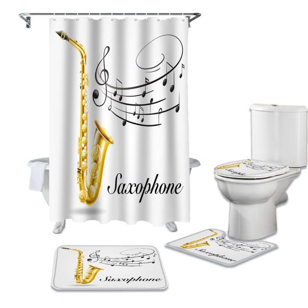 shower curtains saxophone music note curtain sets non-slip rugs toilet lid cover and bath mat waterproof bathroom
shower curtains saxophone music note curtain sets non-slip rugs toilet lid cover and bath mat waterproof bathroom