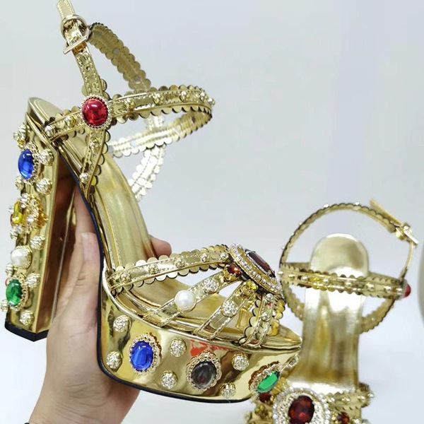dress shoes ollymurs luxurious gemstone high heel platform sandals metallic gold leather summer party ladies wedding heels, Black
dress shoes ollymurs luxurious gemstone high heel platform sandals metallic gold leather summer party ladies wedding heels, Black