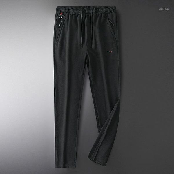 summer thin core spun yarn leisure pants middle aged men's loose air conditioning high waist elastic breathable sports pan, Black
summer thin core spun yarn leisure pants middle aged men's loose air conditioning high waist elastic breathable sports pan, Black
