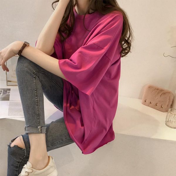 spring o-neck t-shirt women soft loose solid fresh casual natural short-sleeve basic shirts 5 colors oversize women's, White
spring o-neck t-shirt women soft loose solid fresh casual natural short-sleeve basic shirts 5 colors oversize women's, White
