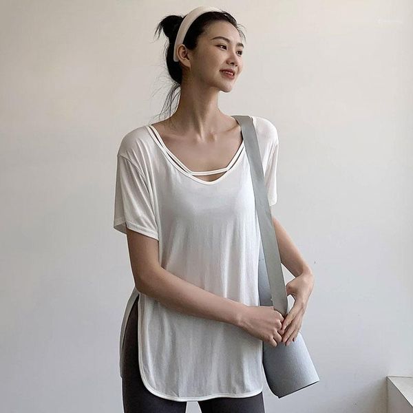 yoga outfit sports short-sleeved women's loose plus size clothes blouse, long running quick-drying t-shirt, summer thin fitness
yoga outfit sports short-sleeved women's loose plus size clothes blouse, long running quick-drying t-shirt, summer thin fitness