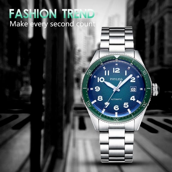 luxury business sport mechanical green relogio quartz wrist watch automatic water-proof stainless steel water-p wristwatches, Slivery;brown
luxury business sport mechanical green relogio quartz wrist watch automatic water-proof stainless steel water-p wristwatches, Slivery;brown