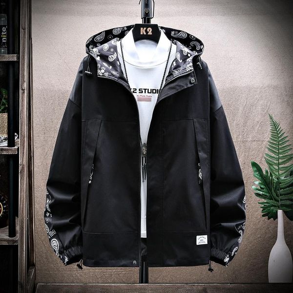 men's jackets patchwork pringting hooded jacket spring autumn male daily all-match casual loose coat brand clothing, Black;brown
men's jackets patchwork pringting hooded jacket spring autumn male daily all-match casual loose coat brand clothing, Black;brown