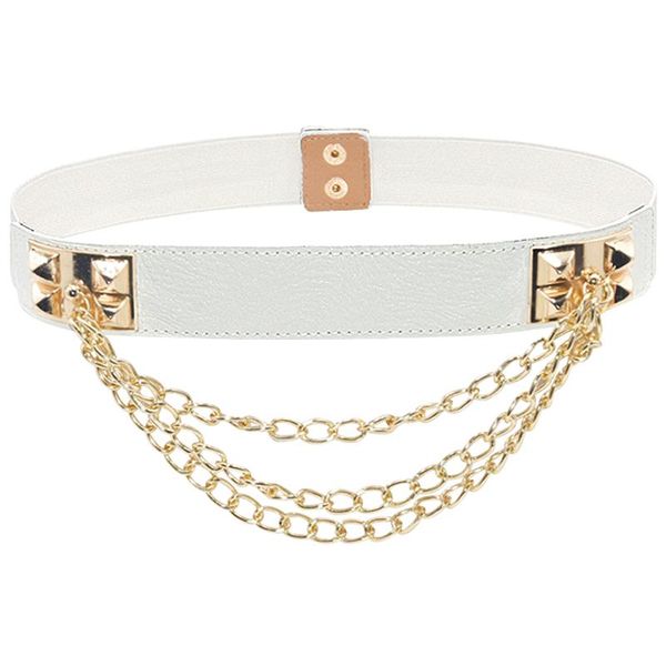belts women lazy daily pu leather wide punk dress belt elastic dating metal rivet waistband gold chain gift luxury, Black;brown
belts women lazy daily pu leather wide punk dress belt elastic dating metal rivet waistband gold chain gift luxury, Black;brown